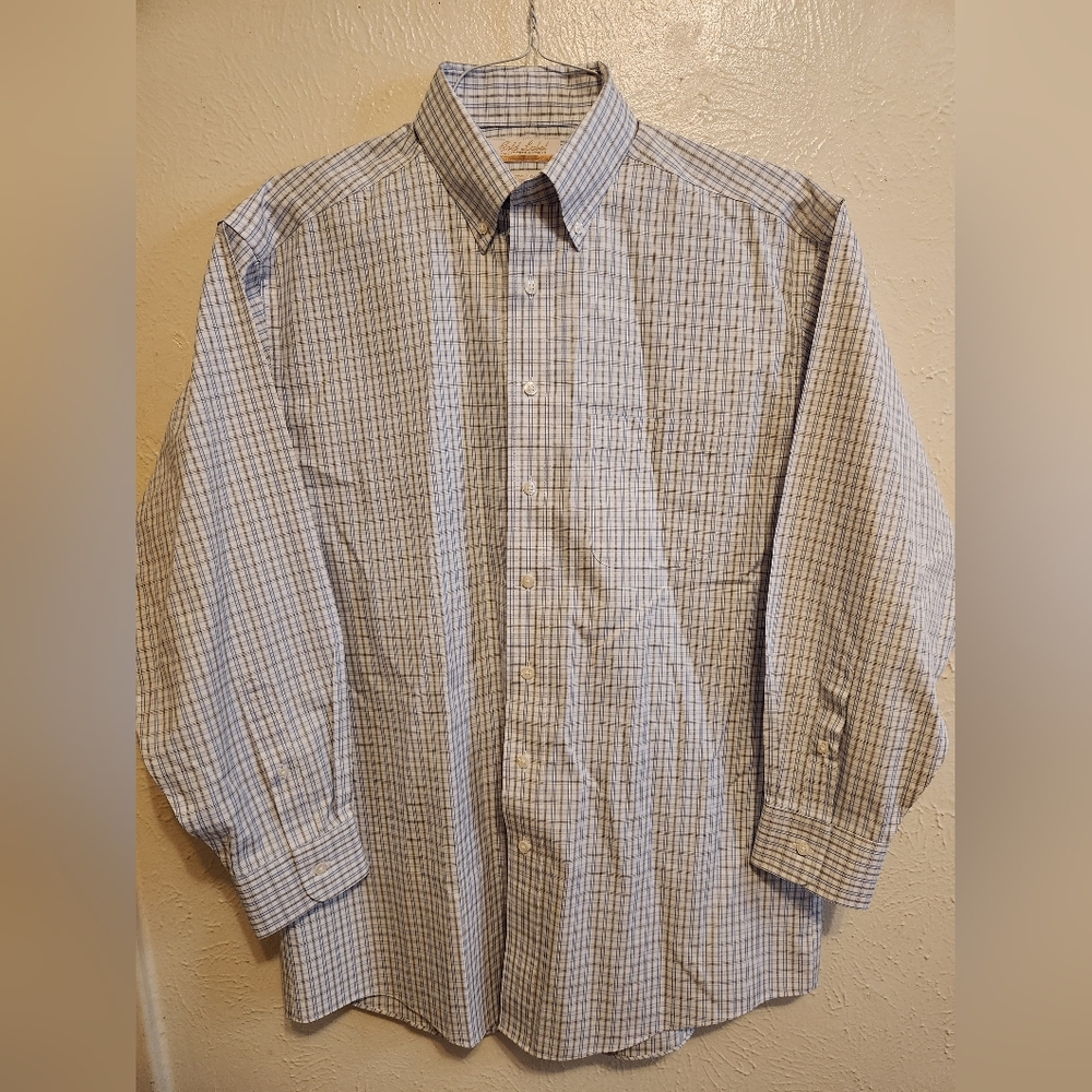 Roundtree & Yorke 15½ Plaid Dress Shirt